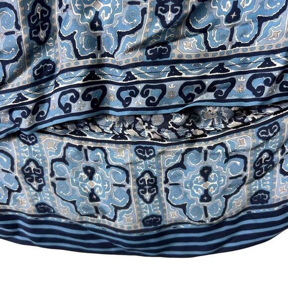 Joie Silk Blouse Blue Floral Print 174 small - Picture 6 of 16